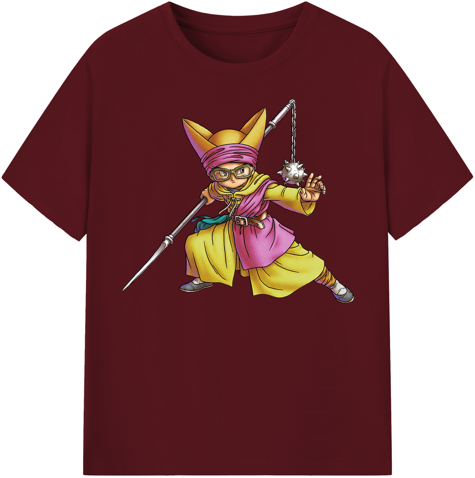 （画像用） ドラゴンクエスト Doragon Kuesuto Dragon Quest 綿100％半袖Tシャツ（フロントプリント）